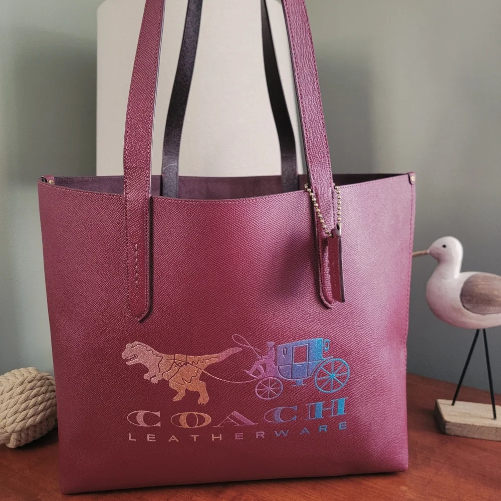 Coach 88774 Rexy Carriage Highline Red Leather Tote Bag NWT